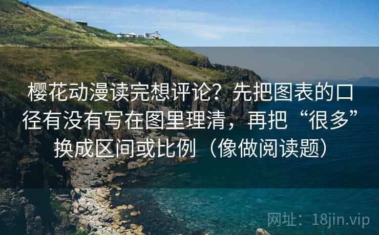 樱花动漫读完想评论？先把图表的口径有没有写在图里理清，再把“很多”换成区间或比例（像做阅读题）  第2张